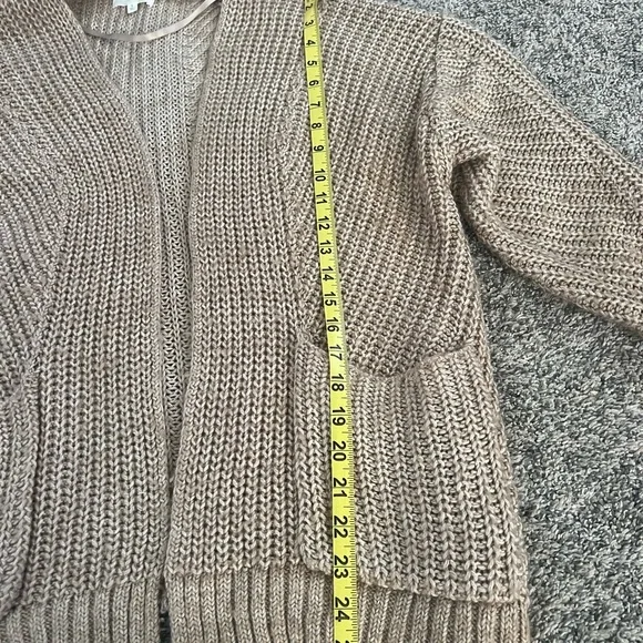 Lou & Grey Tan Knit Women's Cardigan - Picture 3 of 3